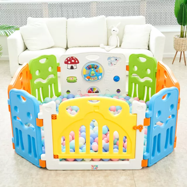 BABY VIVO PARC Bébé Barrière Sécurité Plastique Enfant Protection Porte  Espace EUR 101,90 - PicClick FR