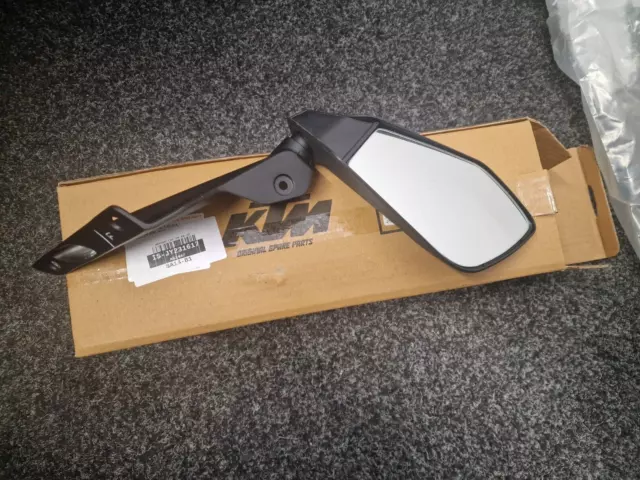 Genuine Ktm Rc125 2017-2021 Right Rear View Mirror Without Indicator Brand New