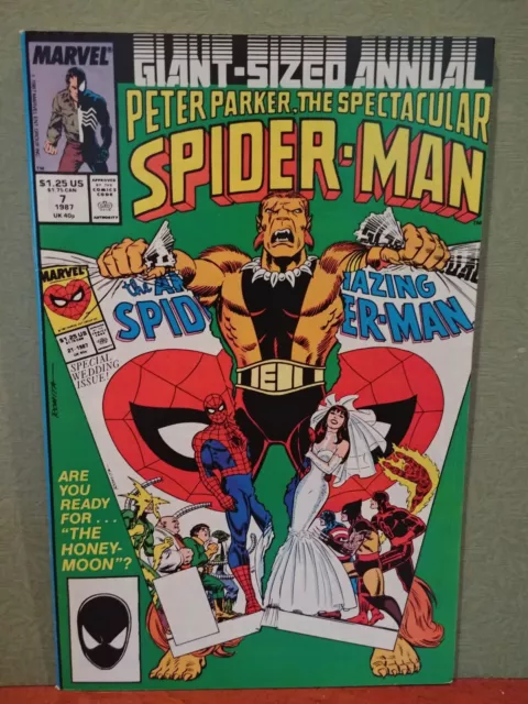Peter Parker The Spectacular Spider-Man Giant Sized Annual #7 Marvel  1987  8.5