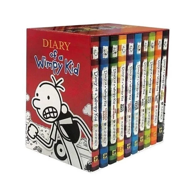 DIARY OF A Wimpy Kid Box of Books by Jeff Kinney (Hardcover) 75.00