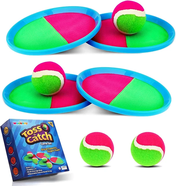 Weokeey Klettballspiel Für Kinder Klettball Set Strandspiel Kinderspielzeug Wass