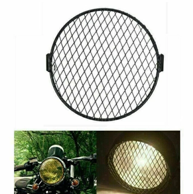 Yctze Retro Motorrad Grill - 6,3 Zoll Scheinwerfer Gitter Café Racer Style