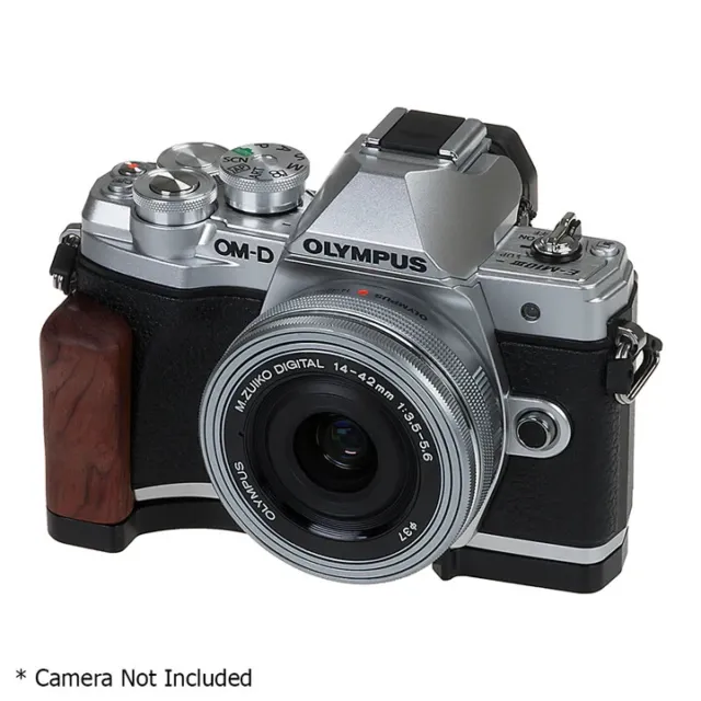 Fotodiox Metallgriff für Olympus OM-D E-M10 Mark III Kamera mit Batteriezugang