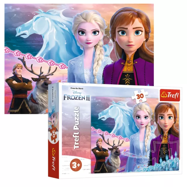 Trefl 30 Piece Kids Large Disney Frozen 2 Courage Of Sisters Jigsaw Puzzle NEW