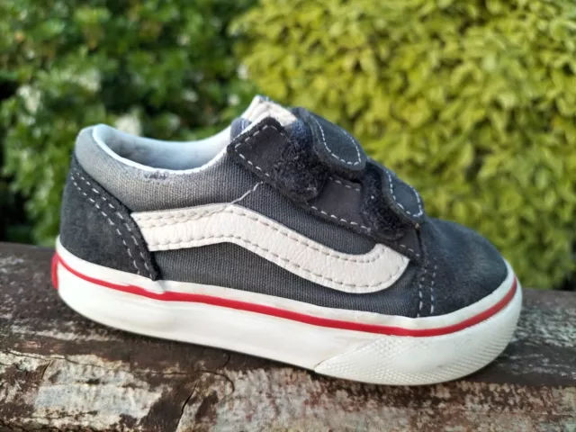 Scarpe da ginnastica Vans Old Skool per neonati - taglia UK 5 pelle scamosciata blu