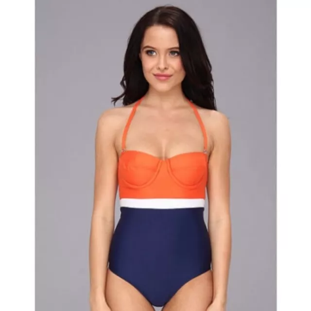 NWT Splendid Sunblock Solids One-Piece Swimsuit S