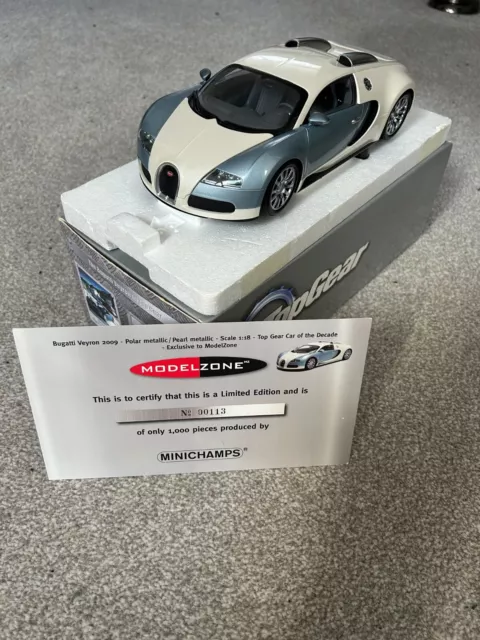 Bugatti Veyron Minichamps 1:18 scale model - new in box - Top Grear