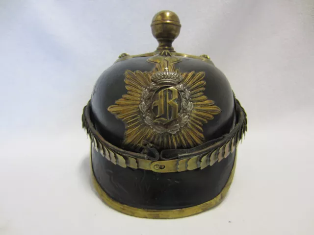 PICKELHAUBE - SACHSEN - Herzogtum - FEUERWEHR / Kommandant / Polizei -Hoher Rang