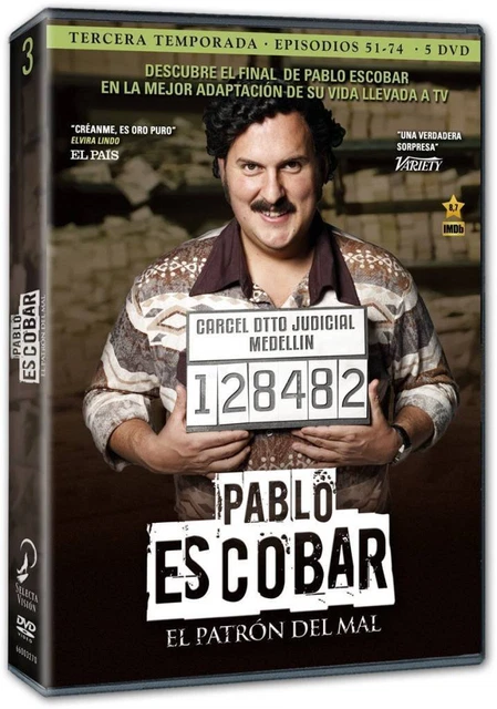 Pablo Escobar El Patron Del Mal - 3 Temporada - **Dvd R2** Andres Parra