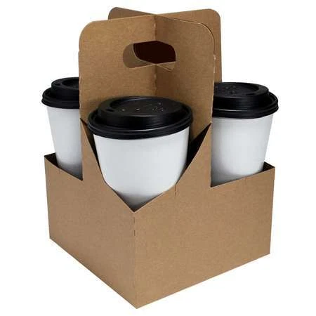 LBP MANUFACTURING 29530 LBP 4 Cup Kraft Jumbo Drink Carrier, PK200