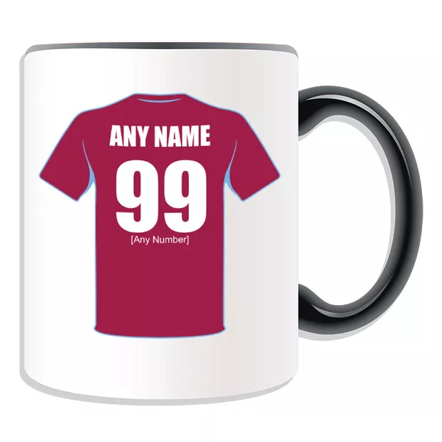Personalised Aston Gift Villa Mug Cup Money Box Football Club Team FC Shirt Name