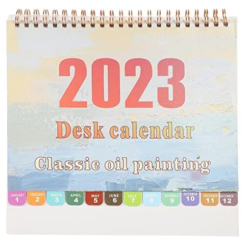 2023 DESK CALENDAR Standing Flip Desktop Calendar with Thick Paper from
