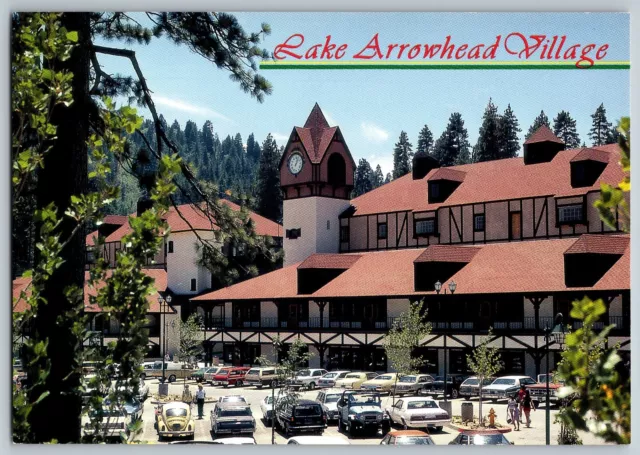 California - Lake Arrowhead Village - Shops & Restaurants - Vintage Postcard 4x6