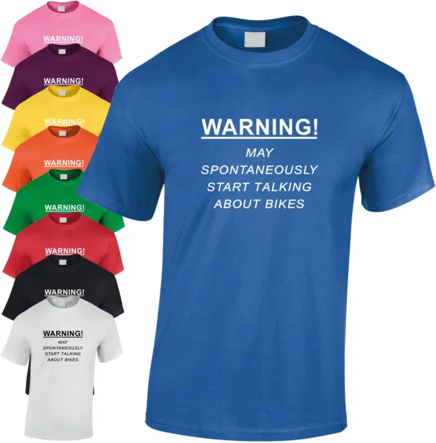 Warning May Spontaneously Start Talking Bikes Children's T-Shirt Kid's Cycle BMX