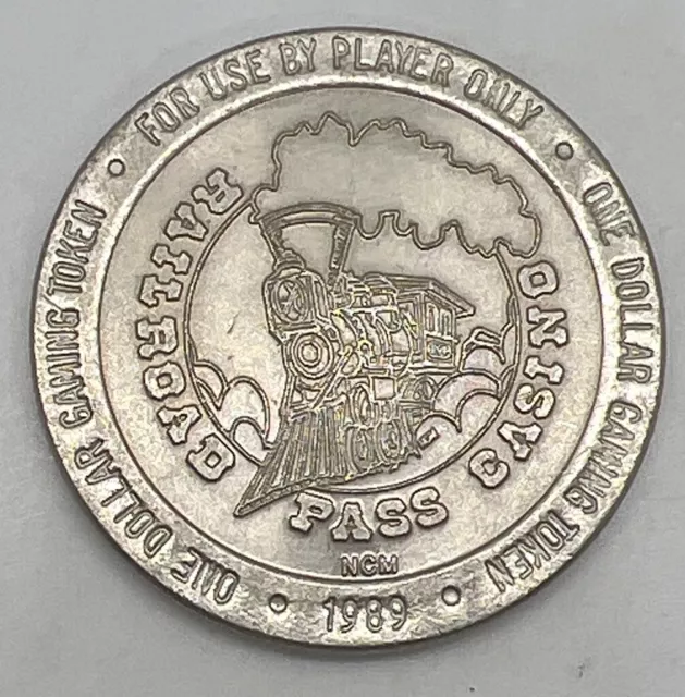 RAILROAD PASS $1 Casino Slot Gaming Token Henderson Nevada 1989