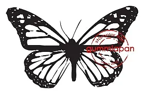 Gummiapan Gummistempel 11050302 - Schmetterling Flügel Fliegen Tier Natur Groß