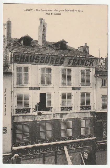 NANCY - Meurthe & Moselle - CPA 54 - Bombardements Guerre - Rue St Dizier