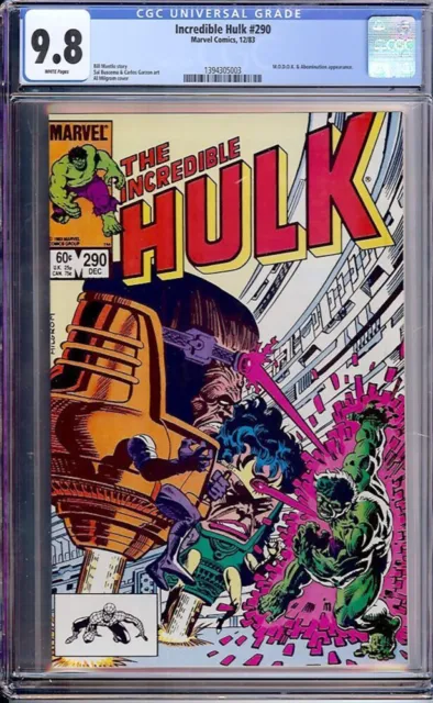 Incredible Hulk #290 (Marvel, 1983) CGC 9.8