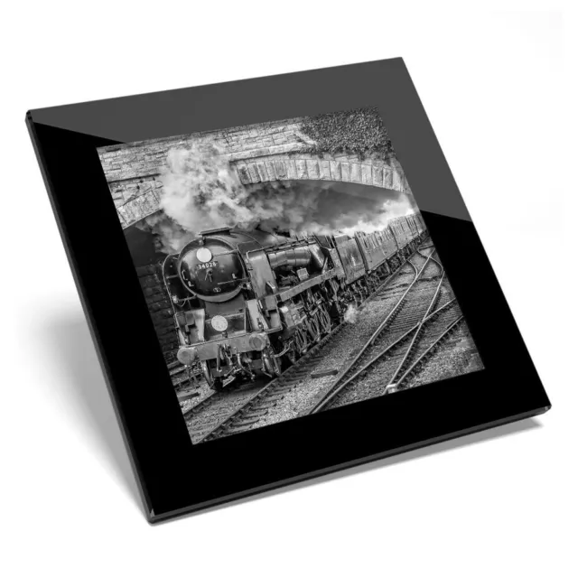 Glass Coaster BW - Eddystone Steam Train Cool  #38123