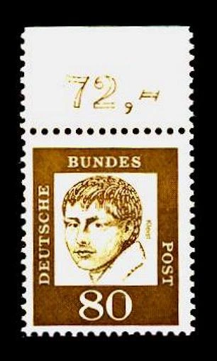 BUND bed. Deutsche (y)  80 Pf. **, Mi. 359 - mit Oberrand