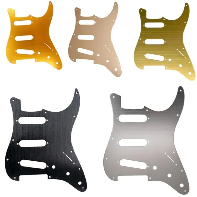 11 Hole SSS Metal Guitar Pickguard Scratch Plate For Strat Electric Guitars