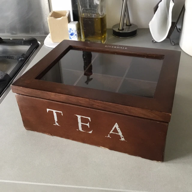 Riverdale. Caja De Te De Madera. Tea Box
