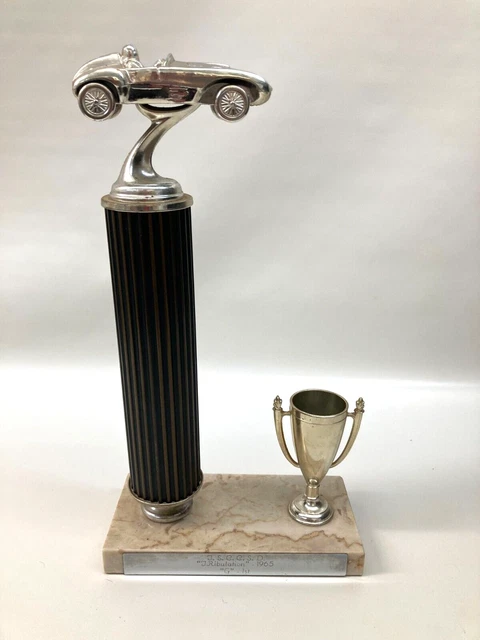 ORIGINAL VINTAGE TRIUMPH Sports Car Club San Diego Car Trophy 1965 Nice