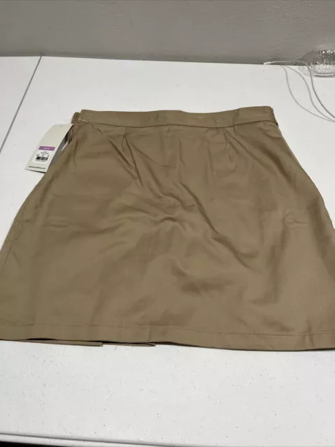 Classroom School Uniforms Juniors Hipster Scooter Skirt, Khaki, Size 7/8 2