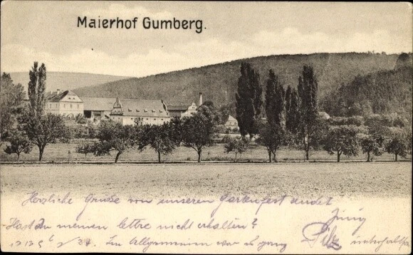Ak Gumberg Kumberg Steiermark, Blick auf den Maierhof, Umgebung - 10148363