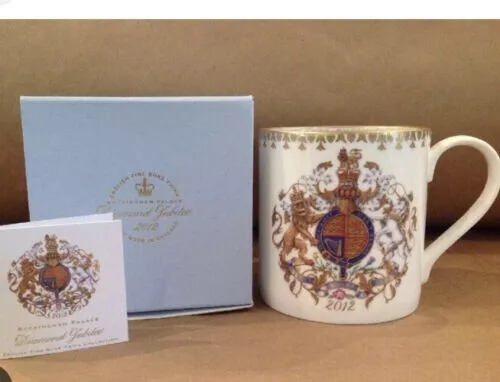 Royal Collection Trust Queen Elizabeth II Cup DIAMOND JUBILEE Tea Mug 22k China 