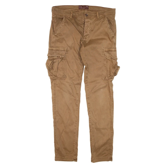 Pantaloni cargo OVS marroni sottili conico donna W33 L32