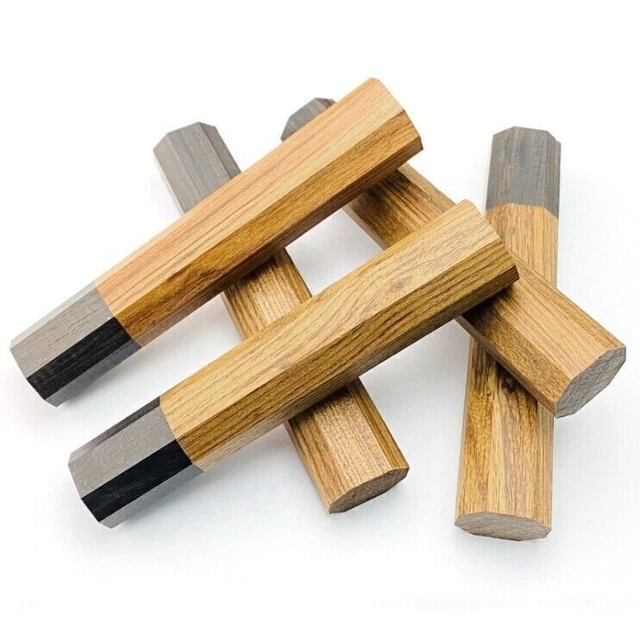 Manche octogonal en bois de style japonais pour les chefs outil de coupe modifié
