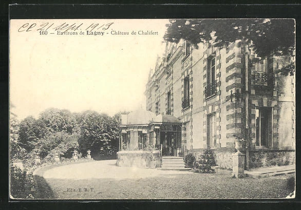 CPA Lagny, Château de Chalifert 1913