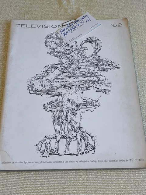 Rare 1962 TV Guide Book Television 62 & Business Card Eric Larson Executive TV