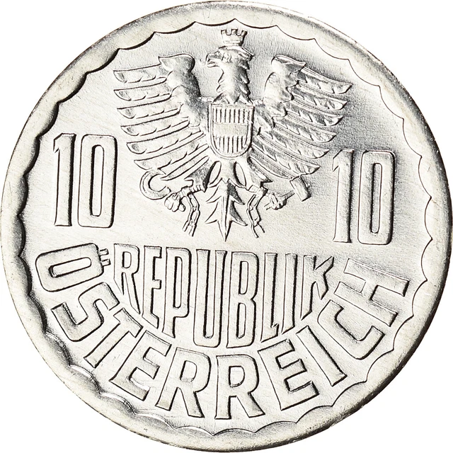 [#1030137] Coin, Austria, 10 Groschen, 1991, Vienna, MS, Aluminum, KM:287