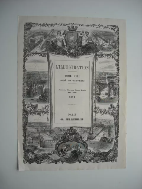 1871. Plan De La Ville De Strasbourg Apres Le Bombardement. Parties Endommagees. 2