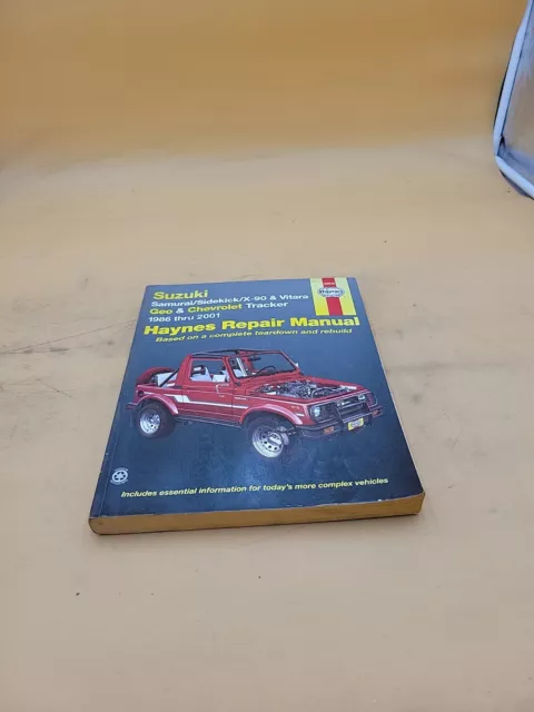 1986-2001 Haynes Suzuki Samurai Geo Chevrolet Tracker Service Shop Repair Manual