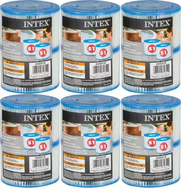 Intex 29001 Cartucho de Filtro S1 Spa 12 Unidad Repuesto