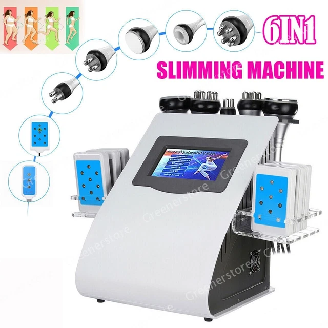 6IN1 Cavitation 40K Unoisetion Vacuum RF Slimming Perte de poids beauté Machine