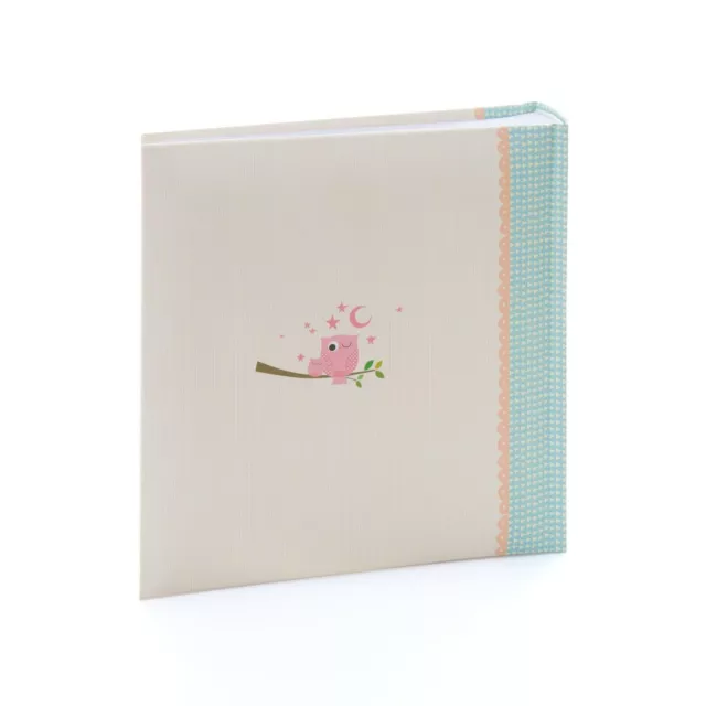 Kusso Children’s Photo Album Pink Sleepy Owl Design 200 Photos 6x4" / 10x15cm 3