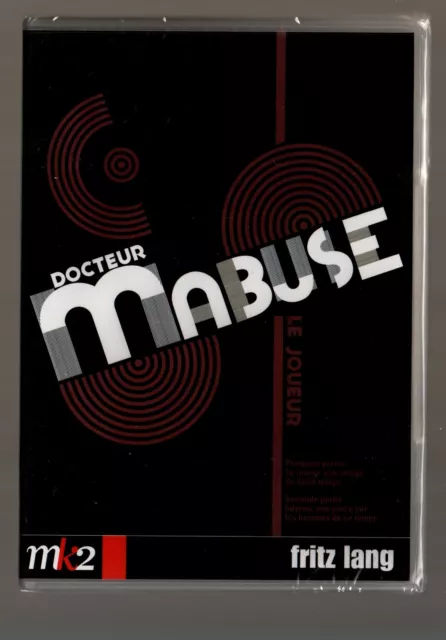 DOCTEUR MABUSE LE JOUEUR    Fritz LANG    Edition MK2  2 DVD ZONE 2 NEUF