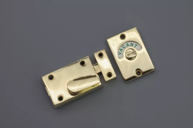 Bathroom Indicator Bolt Vacant Engaged WC Public Toilet Door Privacy Latch Lock