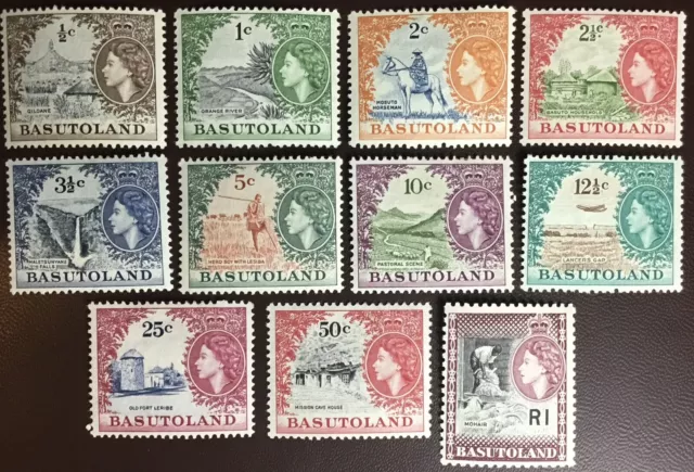 Basutoland 1961-63 Decimal Currency Set MH Odd MNH