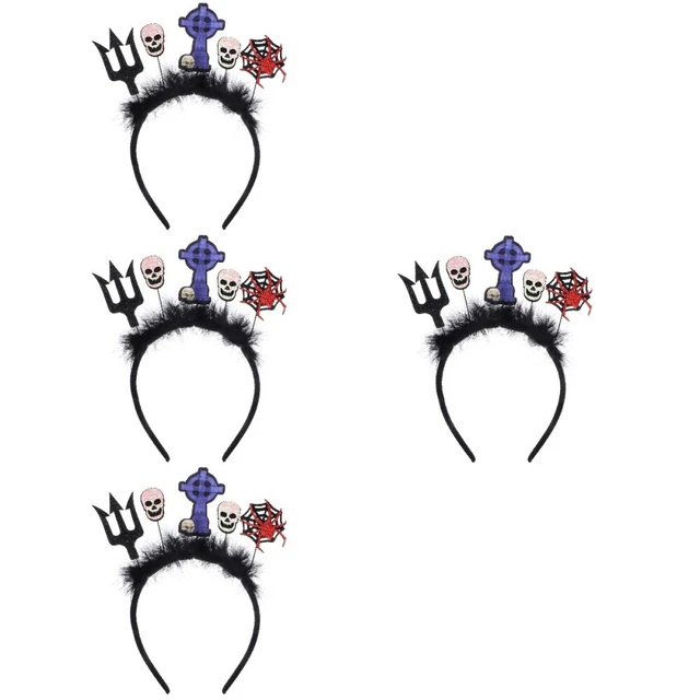 4 copricapi cosplay premium Halloween professionisti amici festa cosplay decorazione