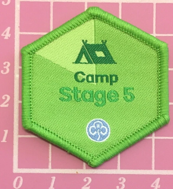 GIRLGUIDING CAMP STAGE 5 Badge Patch Guide Sew On Camp Blanket £4.00 PicClick UK