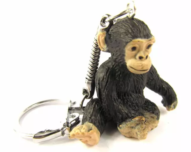 Schimpanse Schlüsselanhänger Miniblings Anhänger Schlüsselring Affe Zoo Gummi