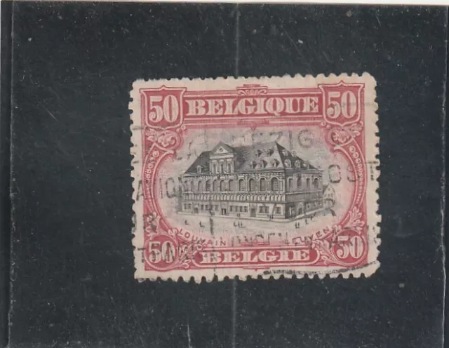 L6280 BELGIQUE TIMBRE Y&T N° 144 de 1915 " Bibliotheque de l'universit" Oblitéré