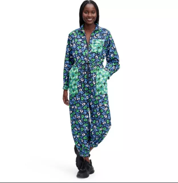 DVF - Diane von Furstenberg Target Women's Nylon Jazz Dot Green Sports Jumpsuit