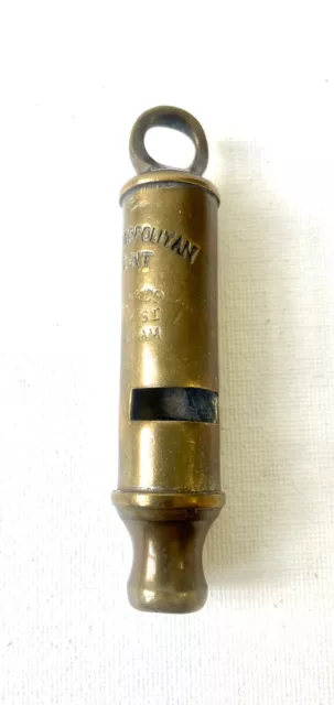 Whistle: The Metropolitan Patent J Hudson & Co 13 Barr St Birmingham