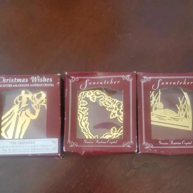 Lote de 3 Suncatchers austriacos genuinos Ganz